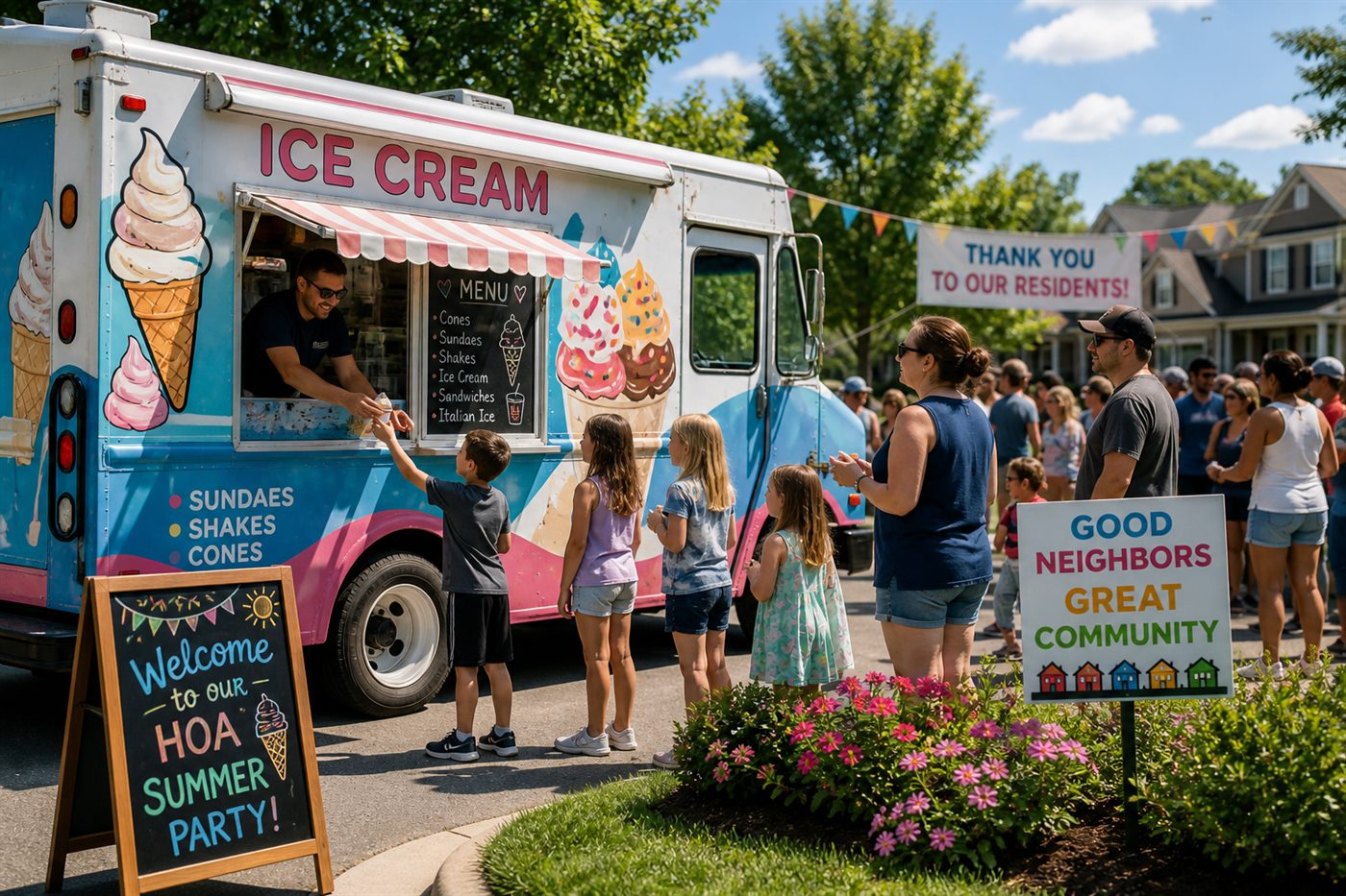 Why HOAs Are Adding Ice Cream Trucks to Summer Community Events?